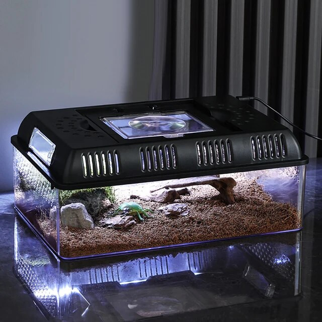 Habitat Ventilated Enclosure Breeder Box Turtle Breeding Box Case ...