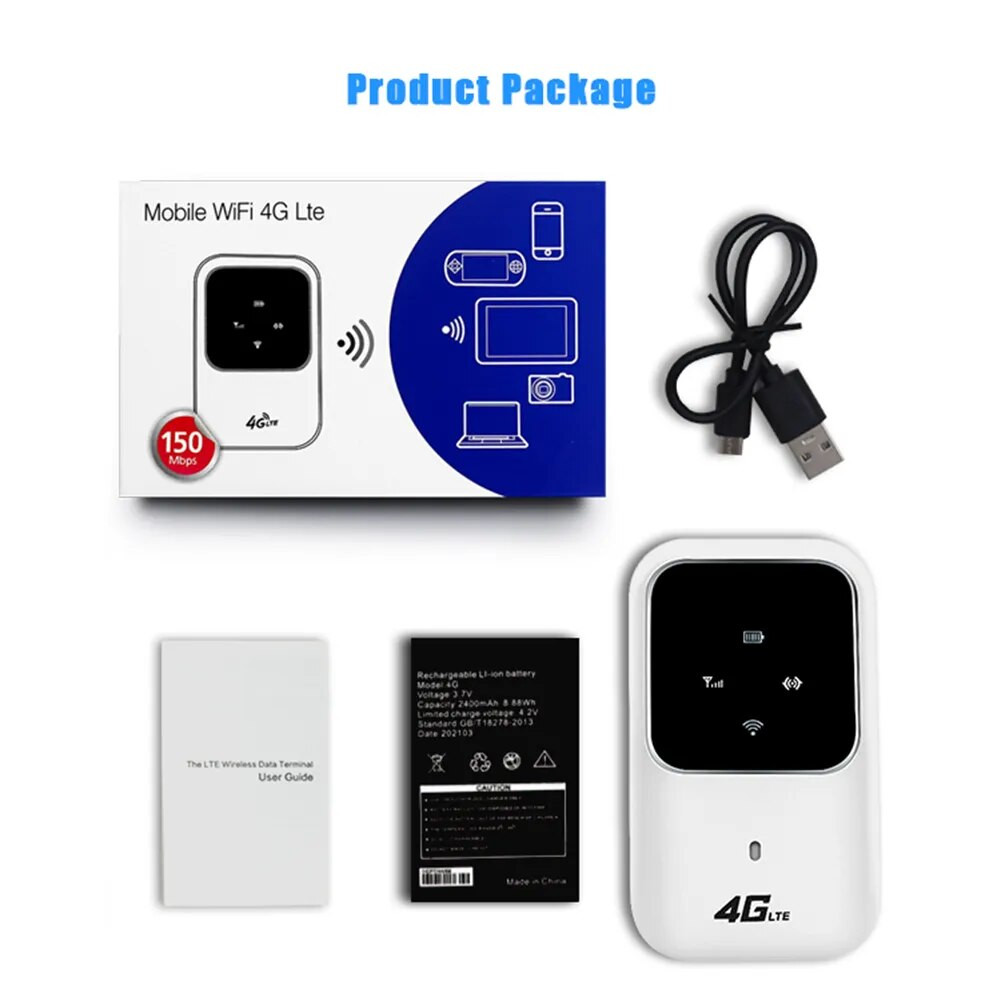 4G Wireless Router LTE Portable Car Mobile Broadband Network Pocket 2 ...