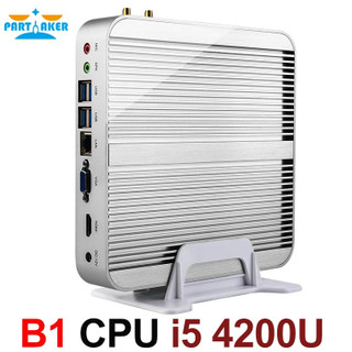 Fanless 4K HTPC TV Box Nuc Computer Barebone Mini PC I5 4200u with ...