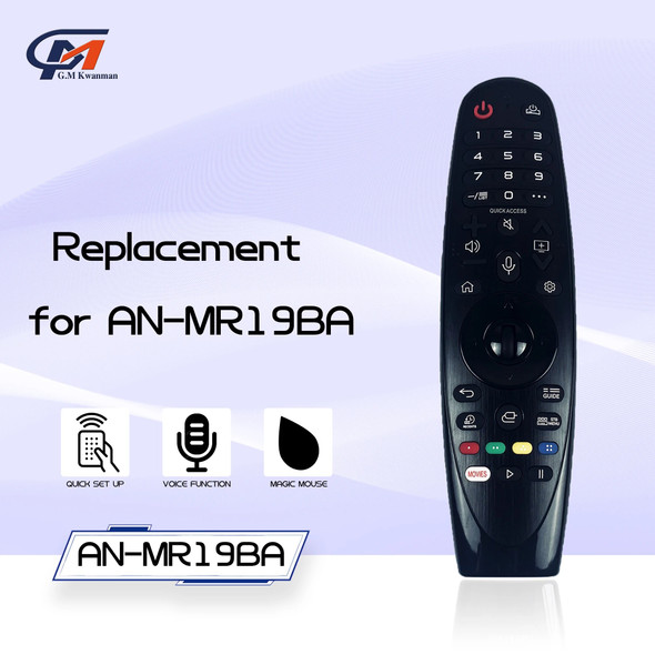AN-MR19BA New Voice Magic Remote Control for LG 2019 Smart 4K UHD OLED TV Fit 43UM7340 43UM7400 43UM7600 49SM8100 55SM8100PTA W9
