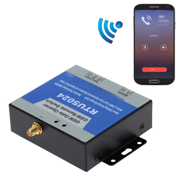 GSM Door Gate Opener Remote On/Off Switch Free Call SMS Command Support 850/900/1800/1900MHz RTU5024 GSM Access Controller