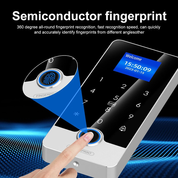 Waterproof Metal Bluetooth Tuya Fingerprint Access Control System RFID Keyboard Touch Keypad WG26 Smart APP Unlock Door Opener