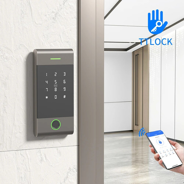Rainproof TTLock APP Remote Control Standalone Password Access Controller Support IC RFID Card