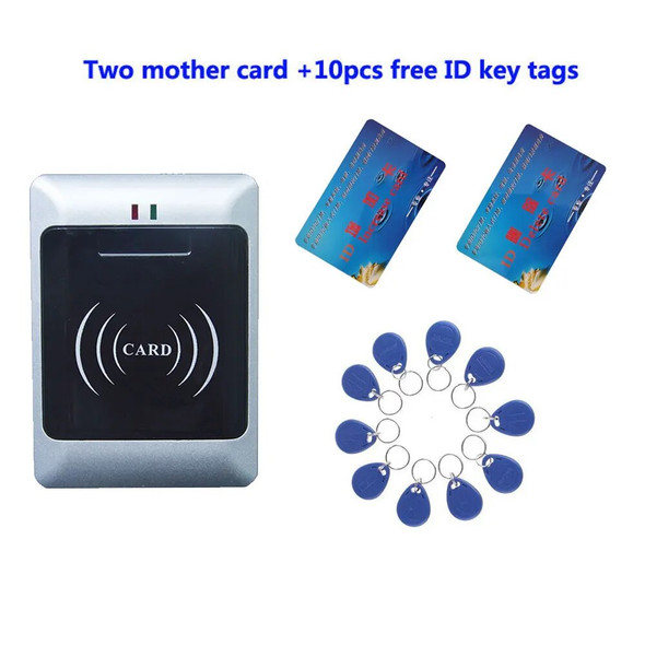 RFID ID Standalone Door Access Control Waterproof IP67 Two Mother Card With 10 Em Key Fob Support External Wg Reader