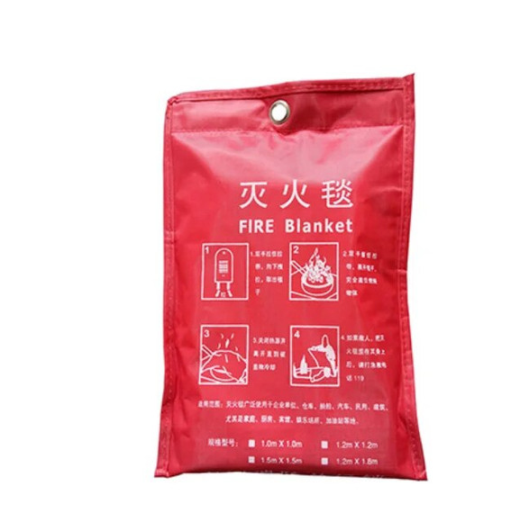 1.5M*1.5M Safety Fire Blanket Fiberglass Emergency Survival Fire Shelter Extinguisher Flame Retardant Protection For Kitchen