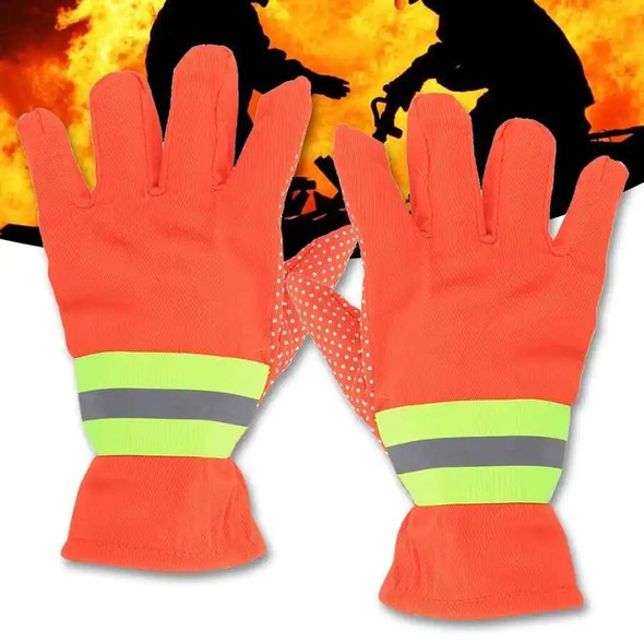 Fire Proof Non Slip Firefighting Gloves Waterproof Breathable Anti‑Static Heat Proof Firefighter Hand Protection