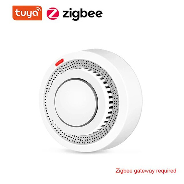 Tuya WiFi Zigbee Smoke Detector Alarm Sensor Smart Home Security Fire Protection Smart Life APP Work With Alexa Google Assistant
