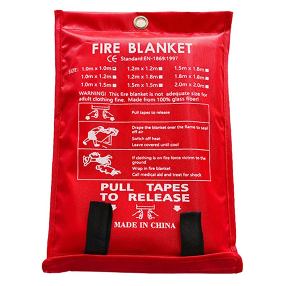 Fire Blanket Emergency Fire Blanket Flame Retardant Protection Fire Suppression Blanket Heat Insulation for Emergency Surival
