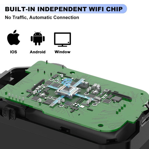 ENWOR WiFi Endoscope Camera for iPhone Android 1080P HD Waterproof Rigid Cable Dual Triple Inspection Camera for Checking Car