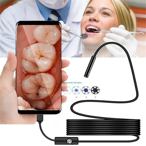 Portable Endoscope,1080P HD WiFi Borescope,IP67 Waterproof Endoscope Camera with Light, Inspection Camera for Android phone