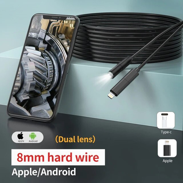 Pipe Endoscope 480P/1080P/1200P 5.5mm/8mm Camera Suitable For Android Apple Mobile Phone Computer Inspection Pipe Car Endoscope
