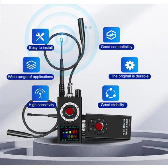 K19 Wireless RF Signal Detector Anti Wiretapping Mini Camera Finder GPS Tracker Hotel Anti Candid Camera Bug Scanner Security K19 Wireless RF Signal Detector Anti Wiretapping Mini Camera Finder GPS Tracker Hotel Anti Candid Camera Bug Scanner Security