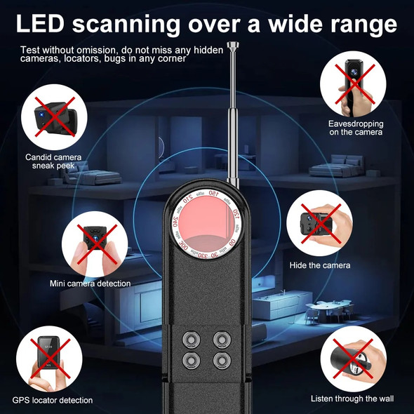 Hidden Camera Detectors Mini Anti-Spy Camera Detector Tracker Smart Home RF Signal Scanner Device For Hotel Apartment