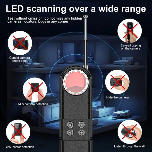 Hidden Camera Detectors Mini Anti-Spy Camera Detector Tracker Smart Home RF Signal Scanner Device For Hotel Apartment Hidden Camera Detectors Mini Anti-Spy Camera Detector Tracker Smart Home RF Signal Scanner Device For Hotel Apartment