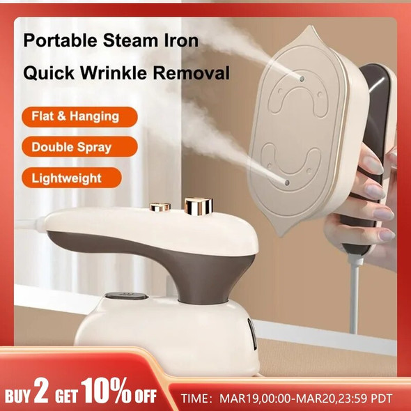 Electric Irons Handheld Garment Steamers Portable Rotary Folding Travel Clothes Steam Iron Home Small Ironing Machine 25W