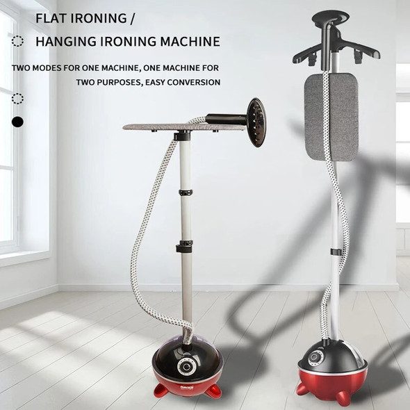 2000W Upright & Handheld Garment Steamer 1.6L Fabric Clothing Ironing Machine Wrinkle Remover 10 Gear Adjustable With Ironing