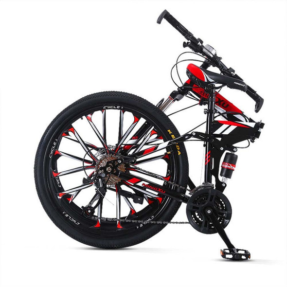 26 Inch Mountain Bicycle Folding Speed Change Bike High Carbon Steel 26 Inch Mountain Bicycle Folding Speed Change Bike High Carbon Steel