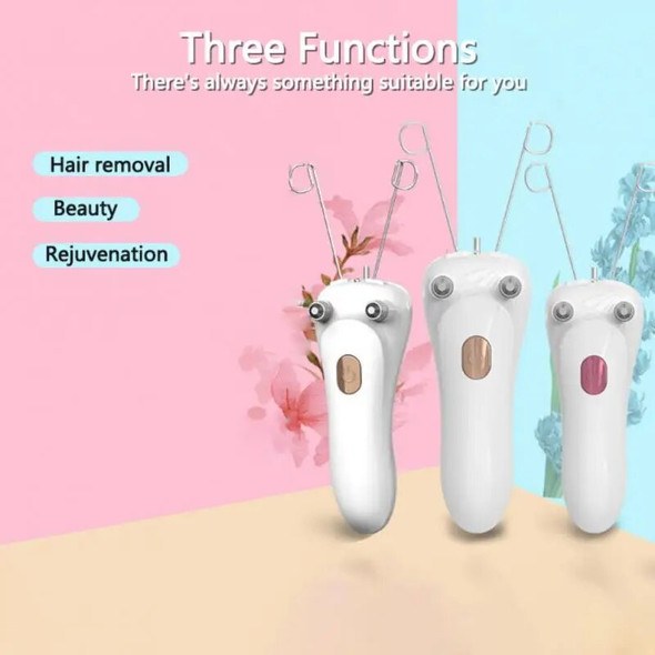 Women Electric Epilator Body Facial Hair Removal Defeatherer Cotton Thread Depilator Lady Shaver Face Hair Remover