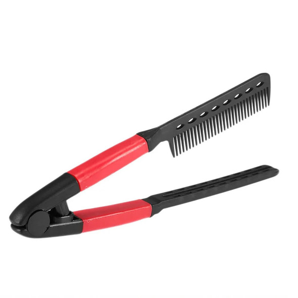 2 PCS Beauty Hair Comb Hair Straightening Comb Brush V Shape Folding Salon Hairdress Styling Tool Dress Up 2 PCS Beauty Hair Comb Hair Straightening Comb Brush V Shape Folding Salon Hairdress Styling Tool Dress Up