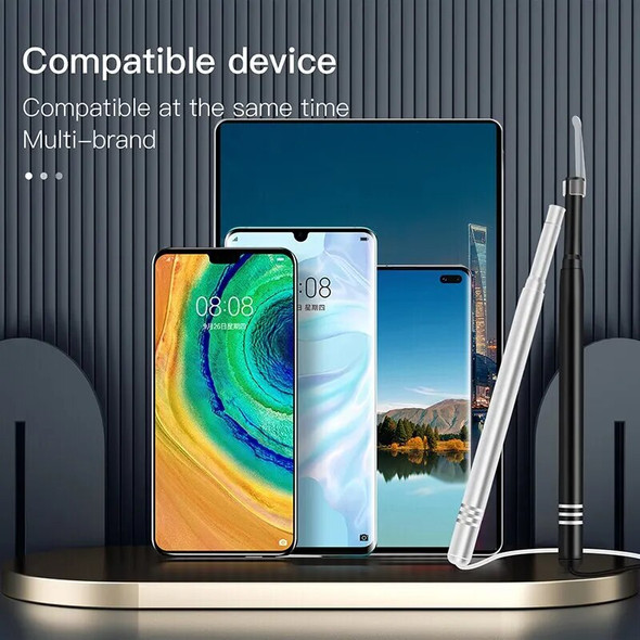 5.5mm Smart Visual Ear Cleaner Otoscope 3 in 1 USB Otoscope Ear Wax Cleaning Inspection Camera Tools for Android Phone PC