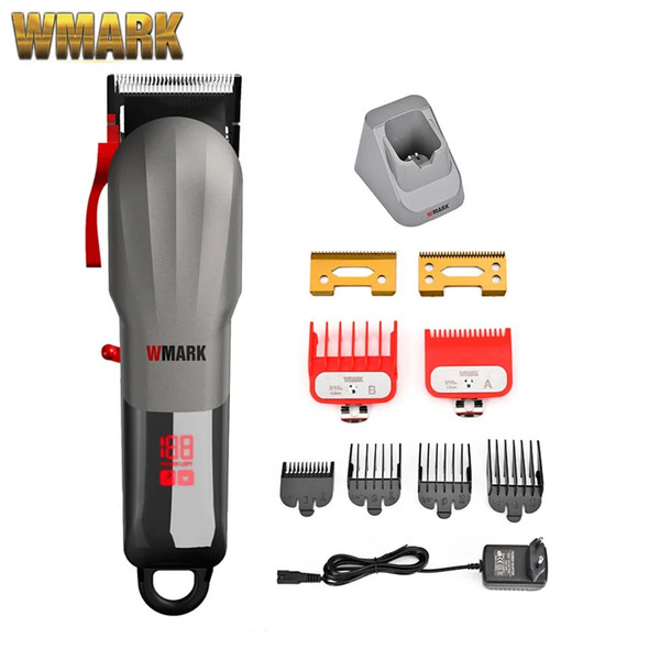 WMARK NG-115 New Arrivas Rechargeable Hair Clipper Cord & cordless Hair Trimmer With LED Battery Display Hair Cutter