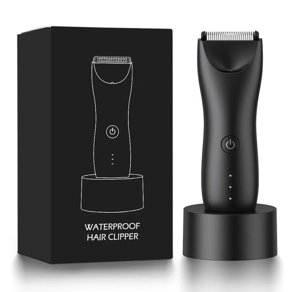 New Hot Selling IPX7 Waterproof Trimmer Rechargeable Cordless Body Hair Trimmer Electric Groin Ha