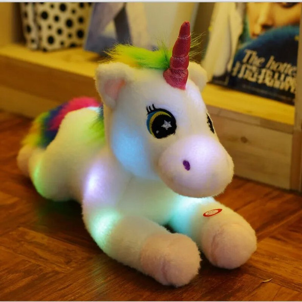 40cm Led Lighting Up Animals Cute Horse Plush Stuffed Toy Unicorn Soft Horse Plush Ponies Doll