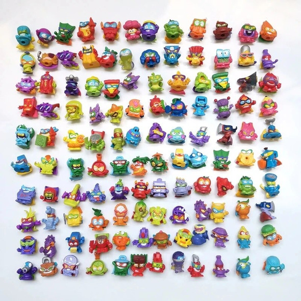 Original 50/100pcs Super Zings Superzing Ultra Rare Golden Silver Figure Kazoom Trash Bin Limited Collection Toy For Kid child