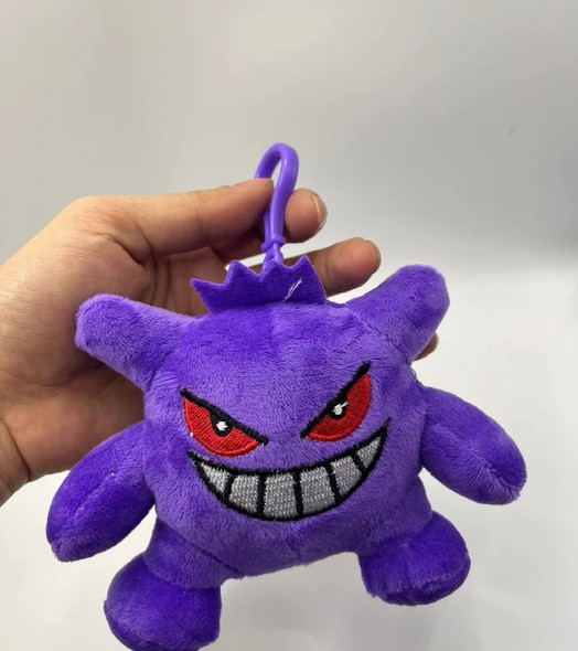 10pcs/lot Pokemon Gengar 10cm/12cm Plush Toys Soft Stuffed Animals Doll Pendant Keychain Dolls Gift