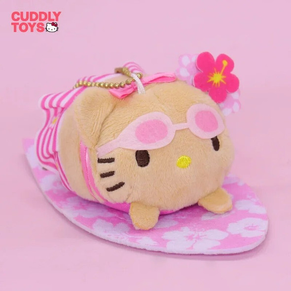 Hello Kitty Plush Doll Pendant Cartoon Hawaiian Black Skin Surfboard Kawaii Bag Decor Hello Kitty Keychain Pendant Girls Gifts Hello Kitty Plush Doll Pendant Cartoon Hawaiian Black Skin Surfboard Kawaii Bag Decor Hello Kitty Keychain Pendant Girls Gifts