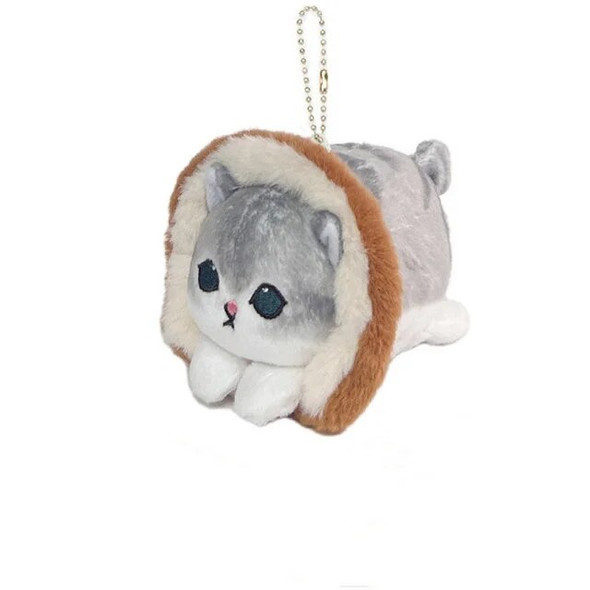 Plush Shark Cat Turn Into Rabbit Toast Lion Flower Doll Toys Pendant Cute Plush Keychain Bag Pendant Christmas Gifts