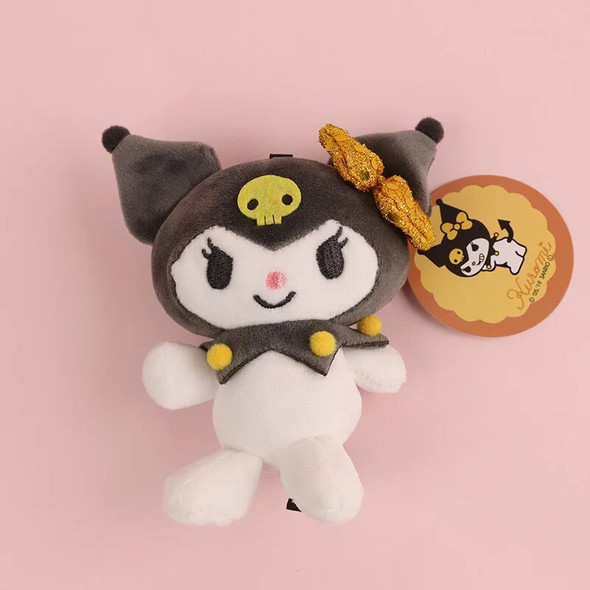 Sanrio Plush Keychain For Bag Kawaii Kuromi Toys My Melody Key Chain Backpack Cute Soft Stuff Doll Keyring Women Holiday Gifts