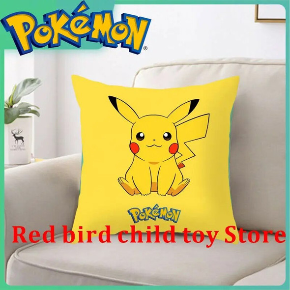 45X45CM Pokémon Pikachu Eevee Anime Short Plush Cute Cartoon Pillowcase Home Sofa Office Cushion Pillow Cushion Cover Wholesale 45X45CM Pokémon Pikachu Eevee Anime Short Plush Cute Cartoon Pillowcase Home Sofa Office Cushion Pillow Cushion Cover Wholesale