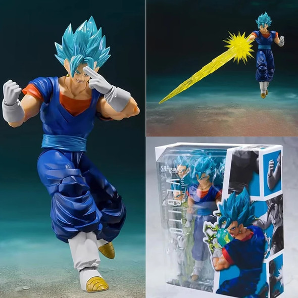 SHFiguarts Dragon Ball SUPER Super Vegito Super Saiyan God SHF Anime Action Figure Model Gifts Birthday Gift Model GBZ Toy