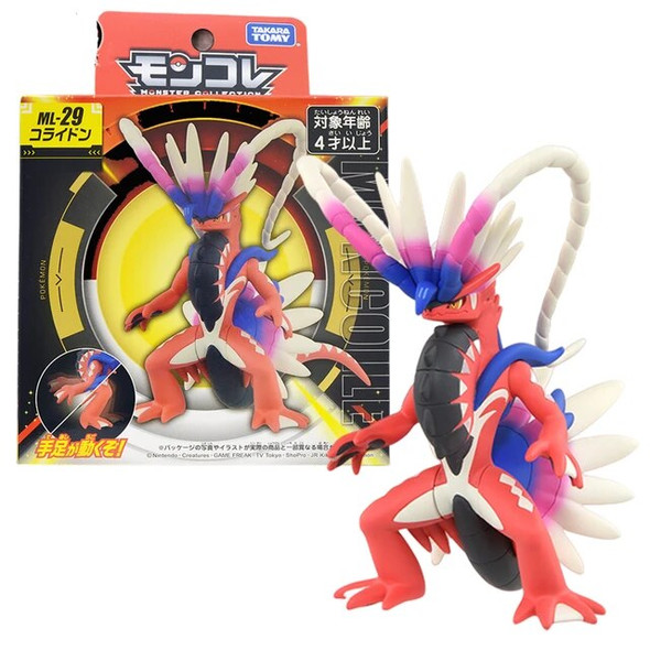 TOMY Original POKEMON Miraidon Koraidon Legendary Scarlet Violet Japanese version Action Figure Anime Figures Model Toys Gift