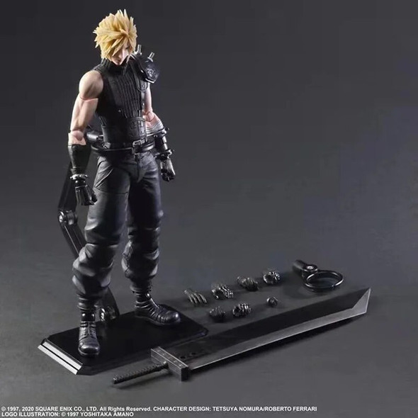 Play Arts 7 VII Sephiroth Cloud Strife Tifa Lockhart Action Figure Remake Toys Colletion Birthday Gift 25cm