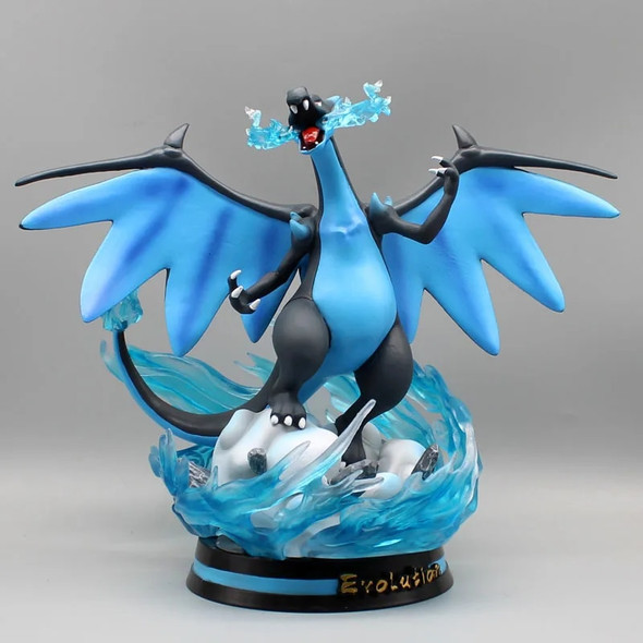 Pokemon Evolution Eevee Anime Figures Charizard Raichu Mewtwo Dragonite Venusaur Gengar Illuminous Figurine PVC Statue Model Toy