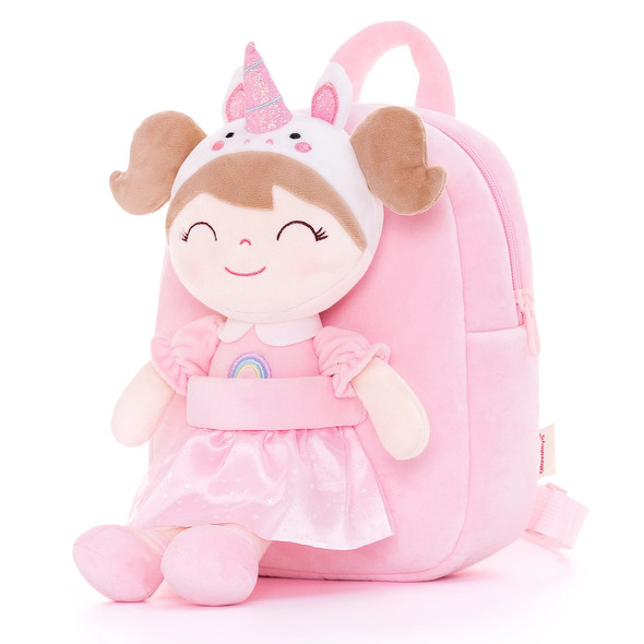 Gloveleya Backpack Plush Bag Baby Girl's BagToddler Backpacks KIds Gifts unicorn Doll Stuffed Rag Doll Stuffed Toys