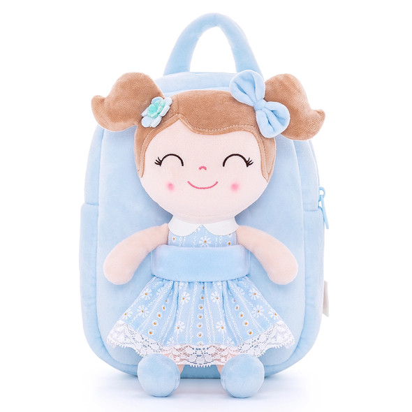 Gloveleya Plush Backpack Spring Girl Doll Backpacks Kids Bags Christmas Birthday Giftsfor Baby Girls Shoulder Bag with Dolls