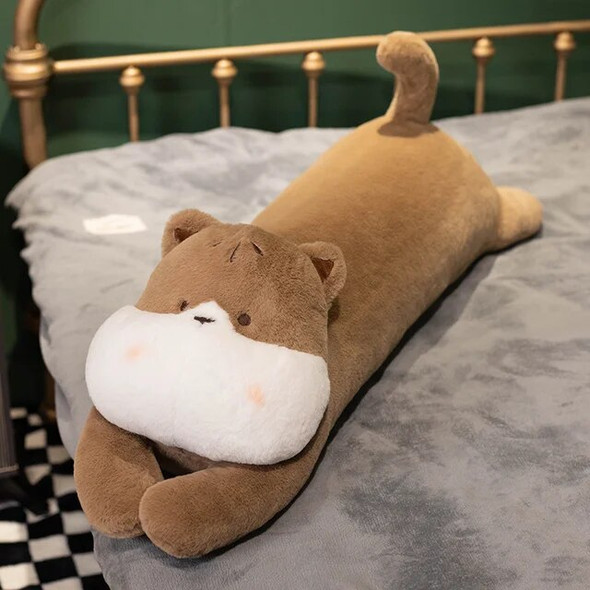 Soft Long Lying Dog Plush Toys Stuffed Animal Puppy Cat Rabbit Sleep Cushion Pillow Dolls for Children Baby Birthday Xmas Gifts