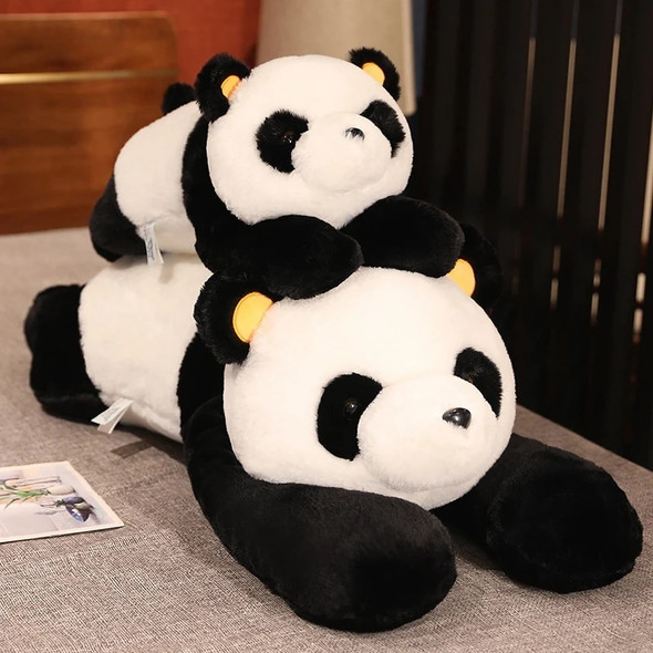 Hot 1pc 60cm-120cm Giant Panda Plush Toys Soft Sleep Pillow Cartoon Animal Bear Stuffed Baby Doll Classic Kids Birthday Gifts