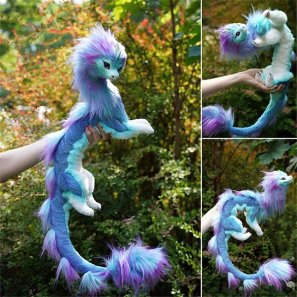 50cm Dragon Plush Doll Blue Dragon Kids Toy Play Time Red Plush Doll For Children's Birthday Gifts Halloween Christmas Dolls