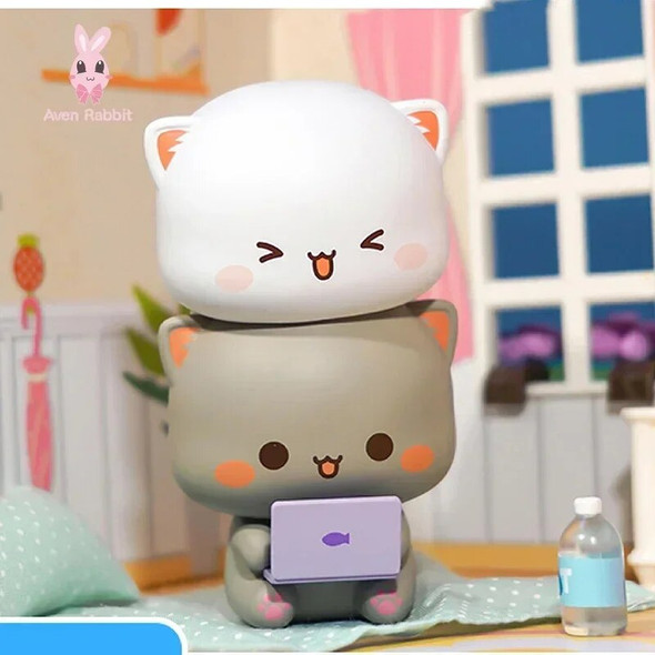 Mitao Cat with Love Series 4 Blind Box Toys Figures Action Sorpresa Mystery Box Surprise Model Birthday Gift for Girls