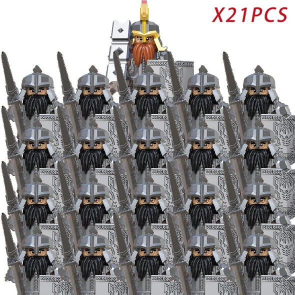 Medieval Asgard Soldier lotr Dwarf Boar Goat Chariot Animals Figures Model Building Blocks Lord Bricks Toys Gift For Children