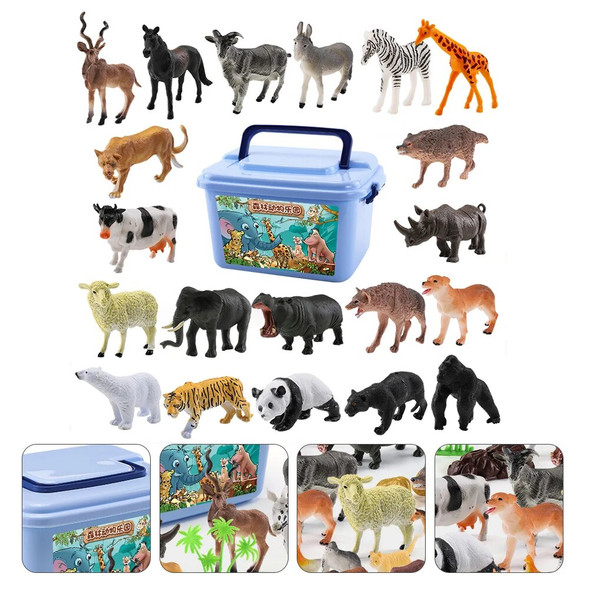 58PCS Animals Figure, Animals Toys Wild Animals Models Toys Educational for Kids Boy Girl