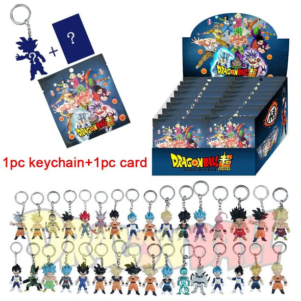 Anime Dragon Ball Figures Blind Box Toy Pvc Goku Vegeta Super Saiyan Random Keychain Wholesale Dolls Pendant for Kid Gifts