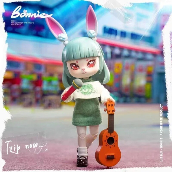 Bonnie Blind Box Movable Joint Body Rabbit Doll Cute Elf Ob11 1/12 Bjd Character Doll Anime Model Doll Surprise Gift Toy Girls