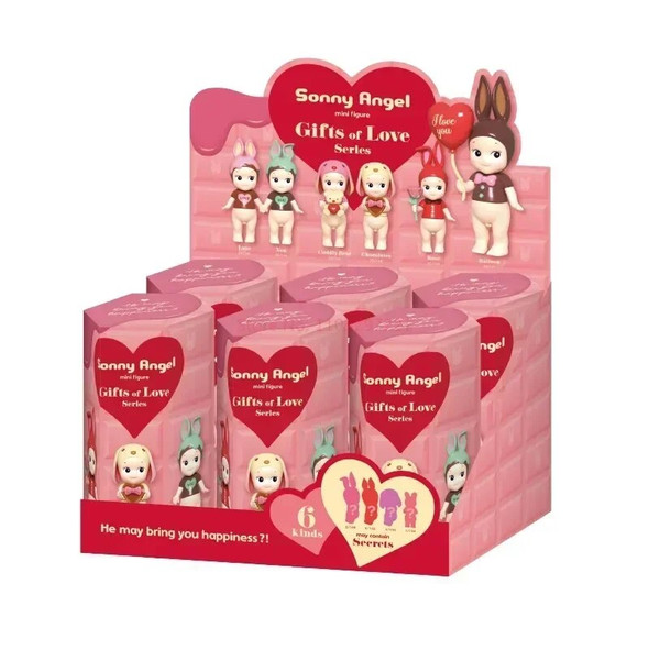 2024 New Sonny Angel Gifts Of Love Serie Blind Box Figure Cute Doll Toys Surprise Guess Special Box Creative Valentines Day Gift