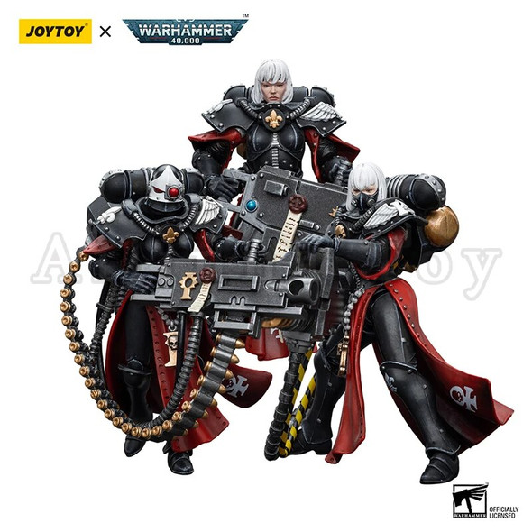 JOYTOY 1/18 Action Figure (3PCS/SET) 40K Adepta Sororitas Retributor Anime Military Model Free Shipping