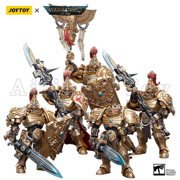 JOYTOY 1/18 Action Figure (5PCS/SET) 40K Adeptus Custodes Anime Military Model Free Shipping